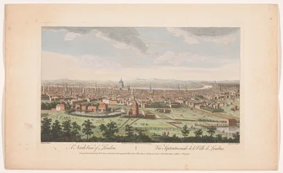 Veduta della città di Londra dal lato nord