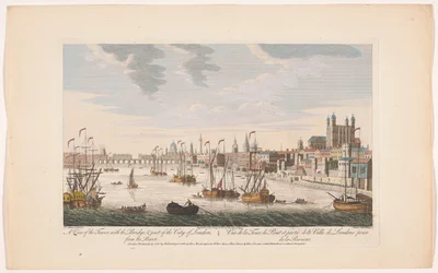 Veduta della città di Londra dal fiume Tamigi (serie Londra)
