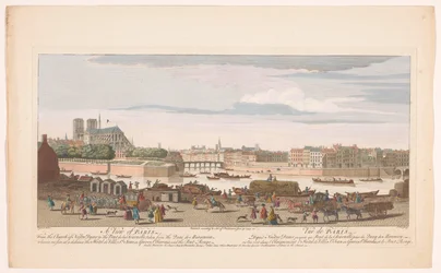 Veduta della città di Parigi dal Quai de Miramion (Parigi)