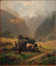 Fienagione in alta montagna