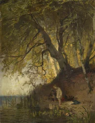 Bambino che fa il bagno