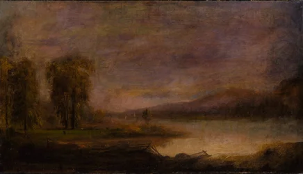 Paesaggio con lago