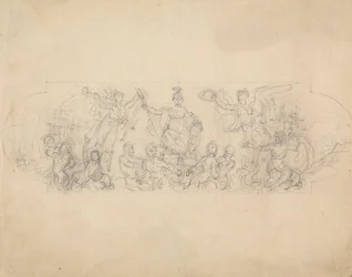 Schizzo allegorico della vittoria