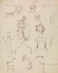 Studi di figure per la vita nobile medievale