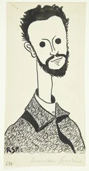 Ritratto del pittore e ceramista Chr. Joachim (1870-1943)