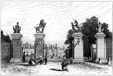 Ingresso al Palazzo di Hampton Court, 1880