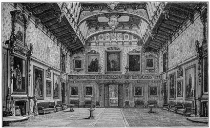 La Sala di Waterloo, Castello di Windsor, 1880