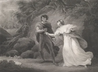 Pisanio e Imogene, Shakespeare, Cimbelino, Atto 3, Scena 4