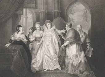 Regina Caterina, Cardinale Wolsey e Cardinale Campeius, prima pubblicazione 1796, ristampa 1852