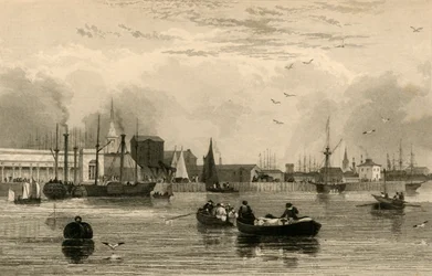 Liverpool, dal Mersey, No. III..., c1830