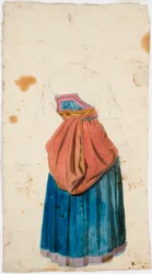 Donna in costume nazionale