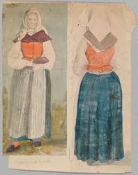 Donna in costume nazionale