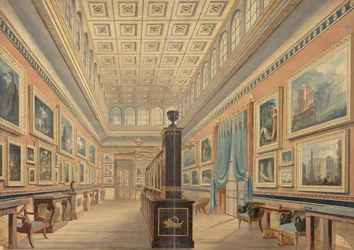 La galleria di pittura fiamminga, la dimora di Thomas Hope, Duchess Street, Portland Place, 1830-51