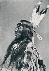 Vista di profilo di un Sioux, 1912