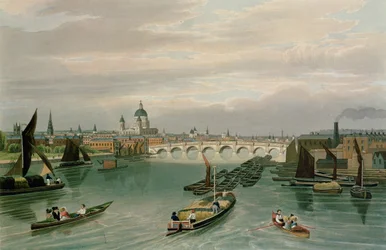 Veduta del Ponte di Blackfriars e di St. Paul