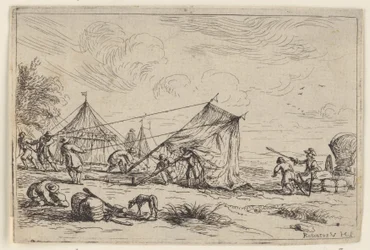 Montaggio di una tenda