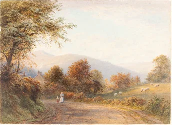 Strada per Abergavenny da Llanfoist