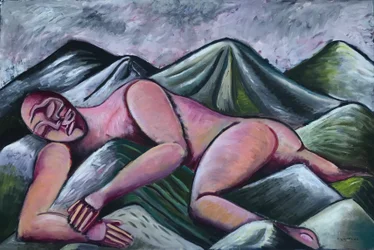 Montagna di Nuve, 2022 circa (olio su tela)