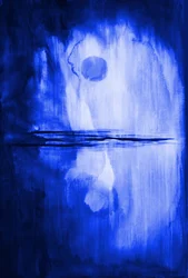 Astratto: Luce blu della luna