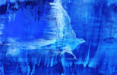 Uccello blu etereo
