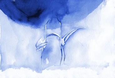 Graziosi uccellini blu
