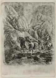 Cavaliere Orientale nelle Montagne
