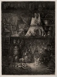 Interno contadino nella Haute-Garonne, 1858