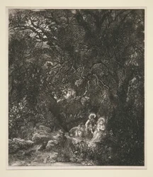 Riposo durante la fuga in Egitto