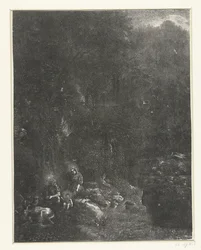 Riposo durante la fuga in Egitto