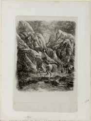 Cavaliere nelle montagne