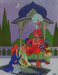 Poi Scheherazade iniziò la sua storia, tratta da "Le mille e una notte".