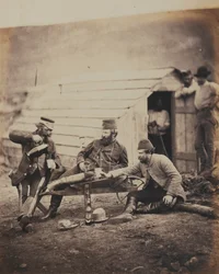 Disagi nel campo, da un album di 52 fotografie associate alla guerra di Crimea, 1855