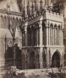 Cattedrale di Lincoln: Il portico della Galilea, c. 1857