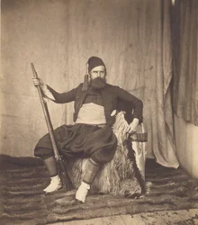 Autoritratto in uniforme da zuavo