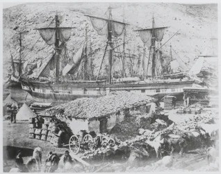Il molo del bestiame nel porto di Balaklava