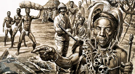 Lo stregone indicò in lontananza la direzione in cui si trovava la città perduta di Salomone.