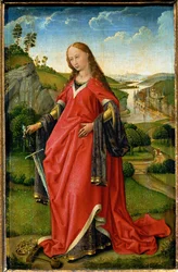 Santa Caterina, ala destra di un dittico