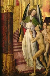 I buoni condotti in Paradiso, dettaglio dal Giudizio Universale, c. 1451 (dettaglio)