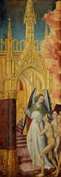 I buoni condotti in paradiso, dettaglio dal Giudizio Universale, c. 1451