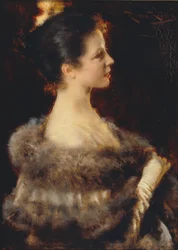 Donna in abito da sera