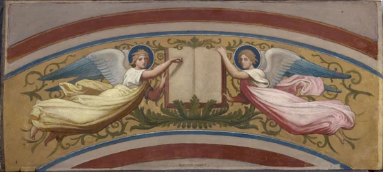 Bozzetto per la chiesa di Saint-François-Xavier: Il libro dei Vangeli sostenuto da due Angeli, tra il 1874 e il 1876
