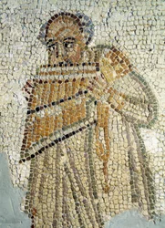 Un suonatore di flauto di Pan