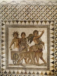 Bacco su un carro trainato da tigri, III secolo (mosaico)