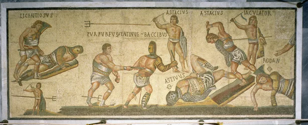 Battaglia tra gladiatori, 320 d.C.