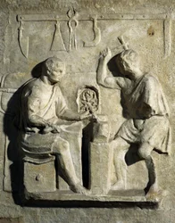 Fabbri, bassorilievo, civiltà romana, II secolo