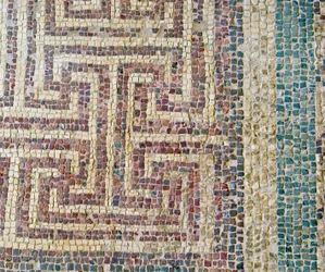Dettaglio di piastrelle geometriche