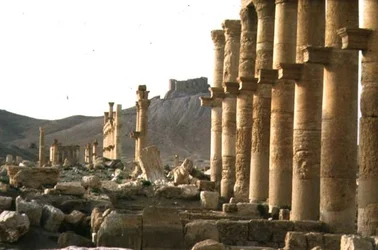 Parte più antica della strada colonnata che forma l