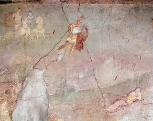 Marte trova Rea Silvia addormentata e la seduce (affresco)