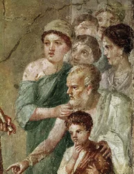 Pan musicista tra le ninfe (affresco)