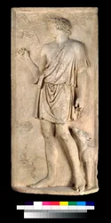 Rilievo di Antinoo come Dioniso o Silvano, raccolta dell